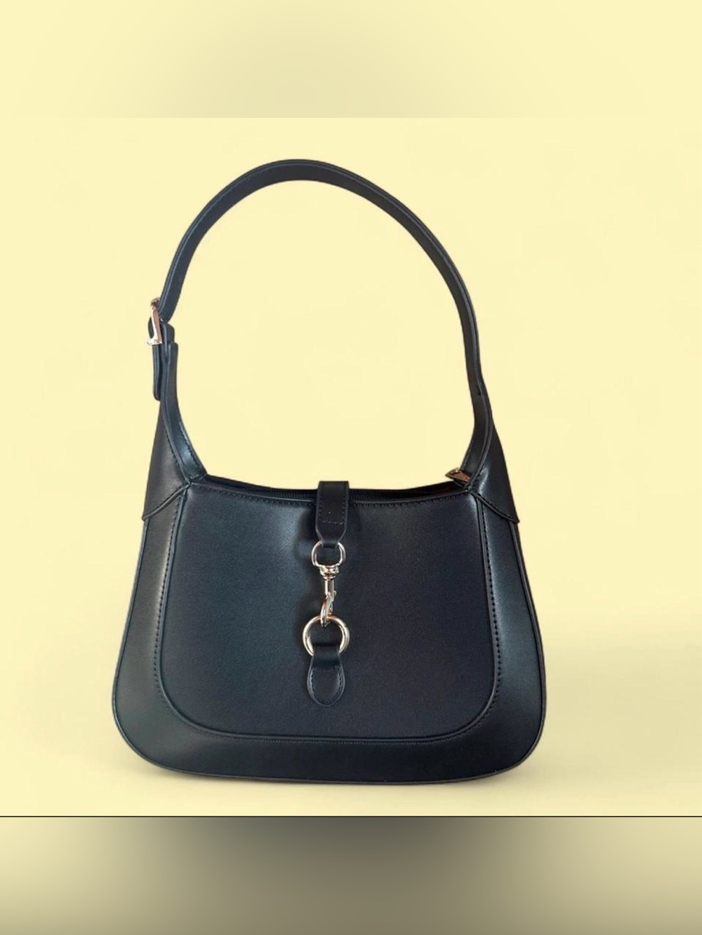 Classic Black Shoulder Bag